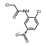 结构式 CAS# 108086-37-9, 2-氯-N-(2-氯-5-硝基苯基)乙酰胺