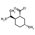 structure of CAS# 108235-80-9, (1R,2S,5R)-2-Isopropyl-5-Methylcyclohexanecarbonyl Chloride;(1R,2S,5R)-2-isopropyl-5-methylcyclohexanecarbonyl chloride;cyclohexanecarbonyl chloride, 5-methyl-2-(1-methylethyl)-