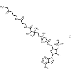 structure of CAS# 108321-21-7, Propionyl coenzyme A lithium salt;n-Propionyl coenzyme A lithium salt;n-Propionyl coenzyme- A lithium salt;P5397_SIGMA