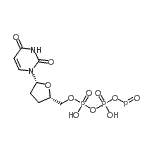 structure of CAS# 108321-53-5, (2R,5S)-2-(2,4-Dioxo-3,4-Dihydro-1(2H)-Pyrimidinyl)-5-({[Hydroxy({Hydroxy[(Oxophosphino)Oxy]Phosphoryl}Oxy)Phosphoryl]Oxy}Methyl)Tetrahydrofuran-3,4-Diyl;(2R,5S)-2<wbr>-(2,4-Dio<wbr>xo-3,4-di<wbr>hydro-1(2<wbr>H)-pyrimi<wbr>dinyl)-5-<wbr>({[hydrox<wbr>y({hydrox<wbr>y[(oxopho<wbr>sphino)ox<wbr>y]phospho<wbr>ryl}oxy)p<wbr>hosphoryl<wbr>]oxy}meth<wbr>yl)tetrah<wbr>ydrofuran<wbr>-3,4-diyl;(2R,5S)-2<wbr>-(2,4-Dio<wbr>xo-3,4-di<wbr>hydro-1(2<wbr>H)-pyrimi<wbr>dinyl)-5-<wbr>({[hydrox<wbr>y({hydrox<wbr>y[(oxopho<wbr>sphino)ox<wbr>y]phospho<wbr>ryl}oxy)p<wbr>hosphoryl<wbr>]oxy}meth<wbr>yl)tetrah<wbr>ydrofuran<wbr>-3,4-diyl;(2R,5S)-2<wbr>-(2,4-Dio<wbr>xo-3,4-di<wbr>hydro-1(2<wbr>H)-pyrimi<wbr>dinyl)-5-<wbr>({[hydrox<wbr>y({hydrox<wbr>y[(oxopho<wbr>sphino)ox<wbr>y]phospho<wbr>ryl}oxy)p<wbr>hosphoryl<wbr>]oxy}méth<wbr>yl)tétrah<wbr>ydrofuran<wbr>e-3,4-diyl