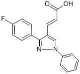 CAS#: 108446-72-6， 3-[3-(4-Fluorophenyl)-1-Phenyl-1H-Pyrazol-4-Yl]-2-Propenoic Acid