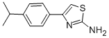 structure of CAS# 108481-92-1, 4-[4-(1-Methylethyl)Phenyl]-2-Thiazolamine;4-(4-Isopropylphenyl)Thiazol-2-Amine;4-(4-Isopropylphenyl)-2-Thiazolamine;[4-(4-Isopropylphenyl)Thiazol-2-Yl]Amine