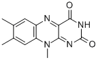 structure of CAS# 1088-56-8, 7,8,10-Trimethylbenzo[g]Pteridine-2,4-Dione;7,8,10-Trimethylbenzo[G]Pteridine-2,4-Quinone;Zinc00391159;Chebi:43661
