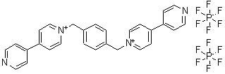 structure of CAS# 108861-20-7, 1,1'-[1,4-Phenylenebis(Methylene)]Bis[4-(4-Pyridinyl)Pyridinium] Dihexafluorophosphate;1,1'-[1,4<wbr>-Phenylen<wbr>ebis(meth<wbr>ylene)]bi<wbr>s(4,4'-bi<wbr>pyridiniu<wbr>m) Bis(he<wbr>xafluorop<wbr>hosphate)