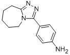 structure of CAS# 109220-81-7, 4-(6,7,8,9-Tetrahydro-5H-1,2,4-Triazolo[4,3-a]Azepin-3-Yl)-Benzenamine;[4-(6,7,8,9-Tetrahydro-5H-[1,2,4]Triazolo[4,5-A]Azepin-3-Yl)Phenyl]Amine;Chemdiv1_022418;Zinc00189979