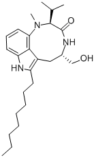CAS#: 109346-66-9， 7-Octylindolactam V