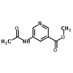 structure of CAS# 109737-31-7, Methyl 5-Acetamidonicotinate;methyl 5-acetamidonicotinate;methyl 5-acetamidopyridine-3-carboxylate