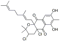 CAS#: 110200-29-8， 3,4alpha-Dichloro-10alpha-[(2E)-3,7-Dimethylocta-2,6-Dienyl]-6,8-Dihydroxy-2,2,7-Trimethyl-3,4-Dihydrobenzo[g]Chromene-5,10-Dione