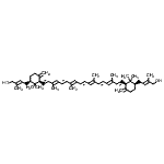 CAS 登录号：11031-47-3， (E)-4-[(1R,3R)-3-[(1E,3E,5E,7E,9E,11E,13E,15E,17E)-18-[(1R,3R)-3-[(E)-4-羟基-3-甲基-丁-2-烯基]-2,2-二甲基-6-亚甲基-环己基]-3,7,12,16-四甲基-十八碳-1,3,5,7,9,11,13,15,17-壬烯基]-2,2-二甲基-4-亚甲基-环己基]-2-甲基-丁-2-烯-1-醇
