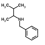 structure of CAS# 110871-35-7, N-Benzyl-3-Methyl-Butan-2-Amine;benzyl(1,2-dimethylpropyl)amine;MFCD08691706