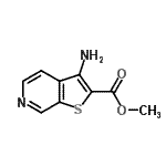 structure of CAS# 111042-91-2, Methyl 3-Aminothieno[2,3-c]Pyridine-2-Carboxylate;methyl 3-aminothieno[2,3-c]pyridine-2-carboxylate;MFCD04124001;MLS000093552
