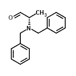 structure of CAS# 111060-63-0, (2S)-2-(Dibenzylamino)Propanal;(S)-2-Dibenzylamino-propionaldehyde;-2-DIBENZYLAMINO-PROPIONALDEHYDE