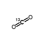 structure of CAS# 1111-72-4, (<Sup>13</Sup>C)Methanedione;13CO2;Carbon-13C dioxide;279366_ALDRICH