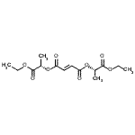 structure of CAS# 111293-23-3, Bis[(2S)-1-Ethoxy-1-Oxo-2-Propanyl] (2E)-2-Butenedioate;(-)-Bis[(S)-1-(ethoxycarbonyl)ethyl] fumarate;(−)-Bis[(S)-1-(ethoxycarbonyl)ethyl] fumarate;(−)-Fumaric acid bis[(S)-1-(ethoxycarbonyl)ethyl] ester