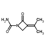 CAS#: 111464-30-3， 3-Isopropylidene-2-Oxo-1-Azetidinecarboxamide