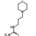 structure of CAS# 111538-46-6, 1-[3-(4-Morpholinyl)Propyl]Thiourea;1-(3-morpholin-4-ylpropyl)thiourea;1-(3-Morpholinopropyl)-2-thiourea;3-(4-morpholinyl)propylthiourea