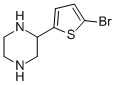 structure of CAS# 111760-29-3, 2-(5-Bromo-2-Thienyl)-Piperazine;2-(5-BROMOTHIOPHEN-2-YL)PIPERAZINE 95%;2-(5-BROMOTHIOPHEN-2-YL)PIPERAZINE