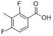 结构式 CAS# 112857-68-8, 2,4-二氟-3-甲基苯甲酸