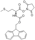 structure of CAS# 112913-64-1, N-[(9H-Fluoren-9-Ylmethoxy)Carbonyl]-L-Methionine 2,5-Dioxo-1-Pyrrolidinyl Ester;N-Alpha-(9-Fluorenylmethyloxycarbonyl)-L-Methionine Succinimidyl Ester;FMOC-L-METHIONINE N-HYDROXYSUCCINIMIDE ESTER;FMOC-L-METHIONINE -N-HYDROXYSUCCINIMIDESTER