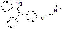 CAS#: 113202-48-5， Iododesethyltamoxifen Aziridine