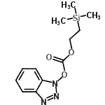 structure of CAS# 113306-55-1, 1-({[2-(Trimethylsilyl)Ethoxy]Carbonyl}Oxy)-1H-Benzotriazole;1-[2-(Trimethylsilyl)ethoxycarbonyloxy]benzotriazole