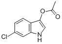 structure of CAS# 114305-99-6, 6-Chloro-1H-Indol-3-Ol 3-Acetate;ACETIC ACID 6-CHLORO-1H-INDOL-3-YL ESTER;6-CHLORO-1H-INDOL-3-YL ACETATE;6-CHLORO-3-INDOXYL-3-ACETATE