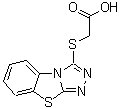 structure of CAS# 114722-63-3, ([1,2,4]Triazolo[3,4-b][1,3]Benzothiazol-3-Ylsulfanyl)Acetic Acid;([1,2,4]T<wbr>riazolo[3<wbr>,4-b][1,3<wbr>]benzothi<wbr>azol-3-yl<wbr>thio) ace<wbr>tic acid;([1,2,4]t<wbr>riazolo[3<wbr>,4-b][1,3<wbr>]benzothi<wbr>azol-3-yl<wbr>thio)acet<wbr>ic acid;(Benzo[4,<wbr>5]thiazol<wbr>o[2,3-c][<wbr>1,2,4]tri<wbr>azol-3-yl<wbr>sulfanyl)<wbr>-acetic a<wbr>cid