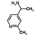 structure of CAS# 114919-76-5, 1-(2-Methyl-4-Pyridinyl)Ethanamine;1-(2-methylpyridin-4-yl)ethanamine