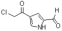 结构式 CAS# 115027-23-1, 4-(2-氯乙酰基)-1H-吡咯-2-甲醛