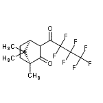 structure of CAS# 115224-00-5, 3-(Heptafluorobutyryl)-I-Camphor;3- -I-CAMPHOR;3-(HEPTAFLUOROBUTYRYL)-I-CAMPHOR;3-(Heptafluorobutyryl)-L-camphor