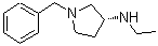 structure of CAS# 115445-21-1, (3R)-1-Benzyl-N-Ethyl-3-Pyrrolidinamine;((R)-1-Benzyl-pyrrolidin-3-yl)-ethyl-amine;(3R)-(-)-1-Benzyl-3-(ethylamino)pyrrolidine;(3S)-(+)-1-Benzyl-3-(ethylamino)pyrrolidine