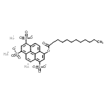 CAS#: 115787-85-4， Trisodium 8-(Dodecanoyloxy)-1,3,6-Pyrenetrisulfonate