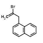 structure of CAS# 116545-04-1, 1-(2-Bromo-2-Propen-1-Yl)Naphthalene;2-Bromo-3-(1-naphthyl)-1-propene