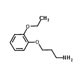 structure of CAS# 116735-66-1, 3-(2-Ethoxyphenoxy)-1-Propanamine
