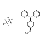 结构式 CAS# 116808-67-4, (4-甲氧基苯基)(二苯基)锍三氟甲烷磺酸盐