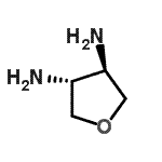 structure of CAS# 117180-87-7, (3R,4R)-Tetrahydro-3,4-Furandiamine;(3S,4S)-Rel-3,4-Tetrahydrofurandiamine