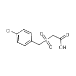 结构式 CAS# 118672-20-1, [(4-氯苄基)磺酰基]乙酸
