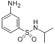 structure of CAS# 118837-66-4, 3-Amino-N-(1-Methylethyl)-Benzenesulfonamide;3-Amino-N-Isopropylbenzenesulphonamide 98%;3-Amino-N-Isopropylbenzenesulphonamide;3-AMINO-N-ISOPROPYLBENZENESULFONAMIDE