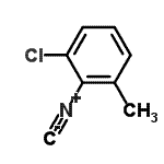 结构式 CAS# 118923-96-9, 1-氯-2-异氰基-3-甲基苯