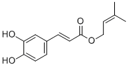 structure of CAS# 118971-61-2, (2E)-3-(3,4-Dihydroxyphenyl)-2-Propenoic Acid 3-Methyl-2-Buten-1-Yl Ester;3-Methylbut-2-Enyl (E)-3-(3,4-Dihydroxyphenyl)Prop-2-Enoate;(E)-3-(3,4-Dihydroxyphenyl)Prop-2-Enoic Acid 3-Methylbut-2-Enyl Ester;3-(3,4-Dihydroxyphenyl)Prop-2-Enoic Acid 3-Methylbut-2-Enyl Ester