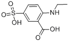 结构式 CAS# 119-22-2, 2-乙基氨基-5-磺基苯甲酸
