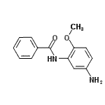 structure of CAS# 119-88-0, N-(5-Amino-2-Methoxyphenyl)Benzamide;MFCD01002534