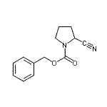 结构式 CAS# 119020-06-3, 苄基2-氰基-1-吡咯烷羧酸酯