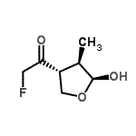 CAS#: 119232-98-3， 2-Fluoro-1-[(3R,4R,5S)-5-Hydroxy-4-Methyltetrahydro-3-Furanyl]Ethanone
