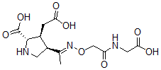 CAS#: 119320-06-8， (2S,3S,4R)-3-(Carboxymethyl)-4-[N-[2-(Carboxymethylamino)-2-Oxoethoxy]-C-Methylcarbonimidoyl]Pyrrolidine-2-Carboxylic Acid