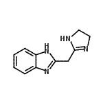 CAS 登录号：119376-91-9， 2-(4,5-二氢-1H-咪唑-2-基甲基)-1H-苯并咪唑