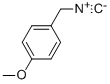 结构式 CAS# 1197-58-6, 1-(异氰基甲基)-4-甲氧基-苯