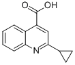 结构式 CAS# 119778-64-2, 2-环丙基-4-喹啉羧酸