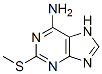 structure of CAS# 1198-83-0, 2-(Methylthio)-9H-Purin-6-Amine;2-(Methylthio)-7H-Purin-6-Amine;[2-(Methylthio)-7H-Purin-6-Yl]Amine;2-(Methylthio)-1H-Purin-6-Amine