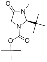 结构式 CAS# 119838-44-7, (R)-1-叔丁氧羰基-2-叔丁基-3-甲基-4-咪唑烷酮